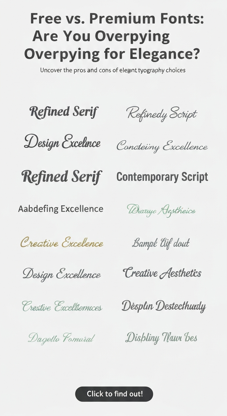 Free vs. Premium Fonts: Are You Overpaying for Elegance?