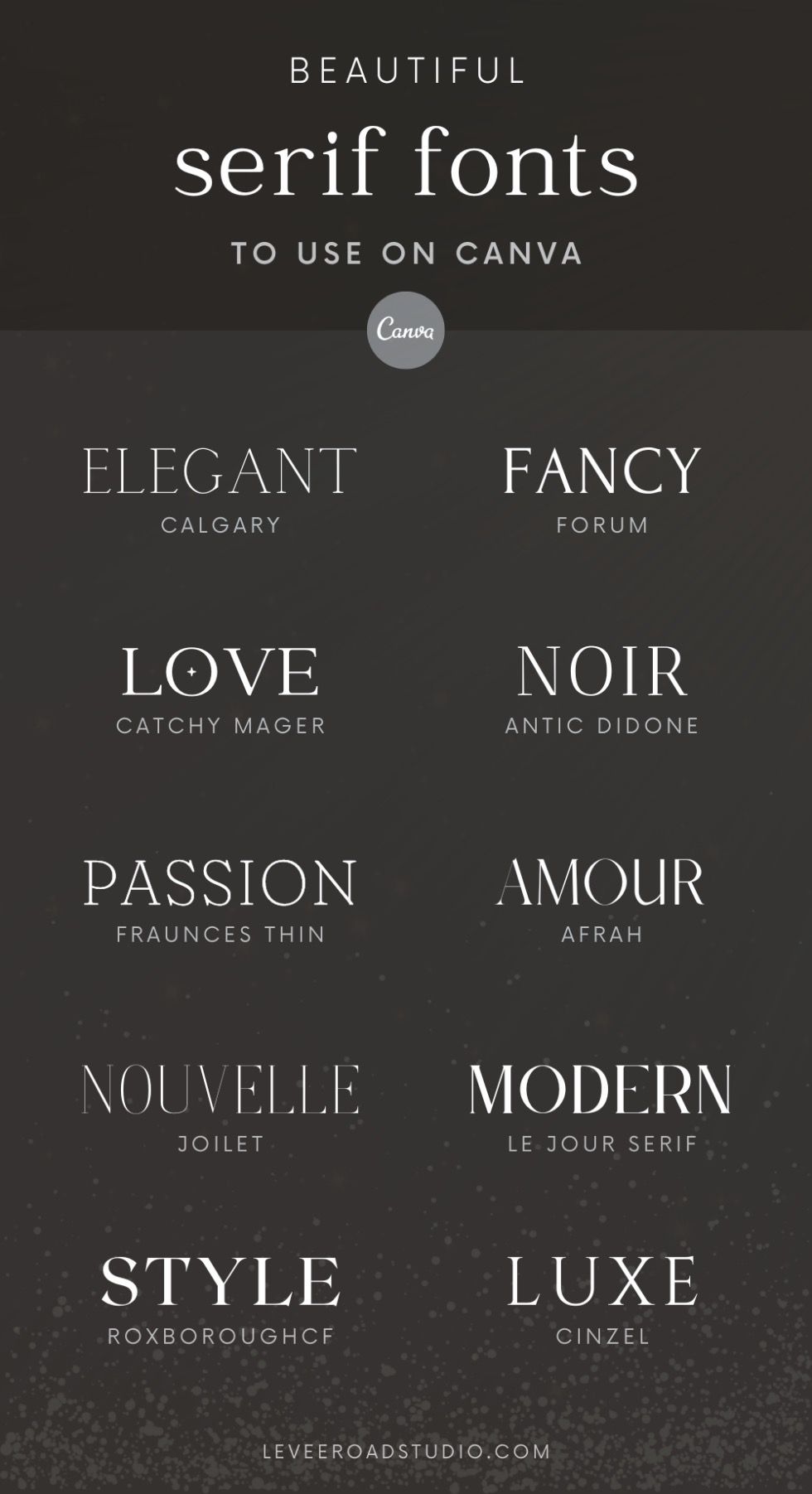 Modern Serif Fonts: Elevate Your Canva Designs with These Wedding Fonts and Font Combo