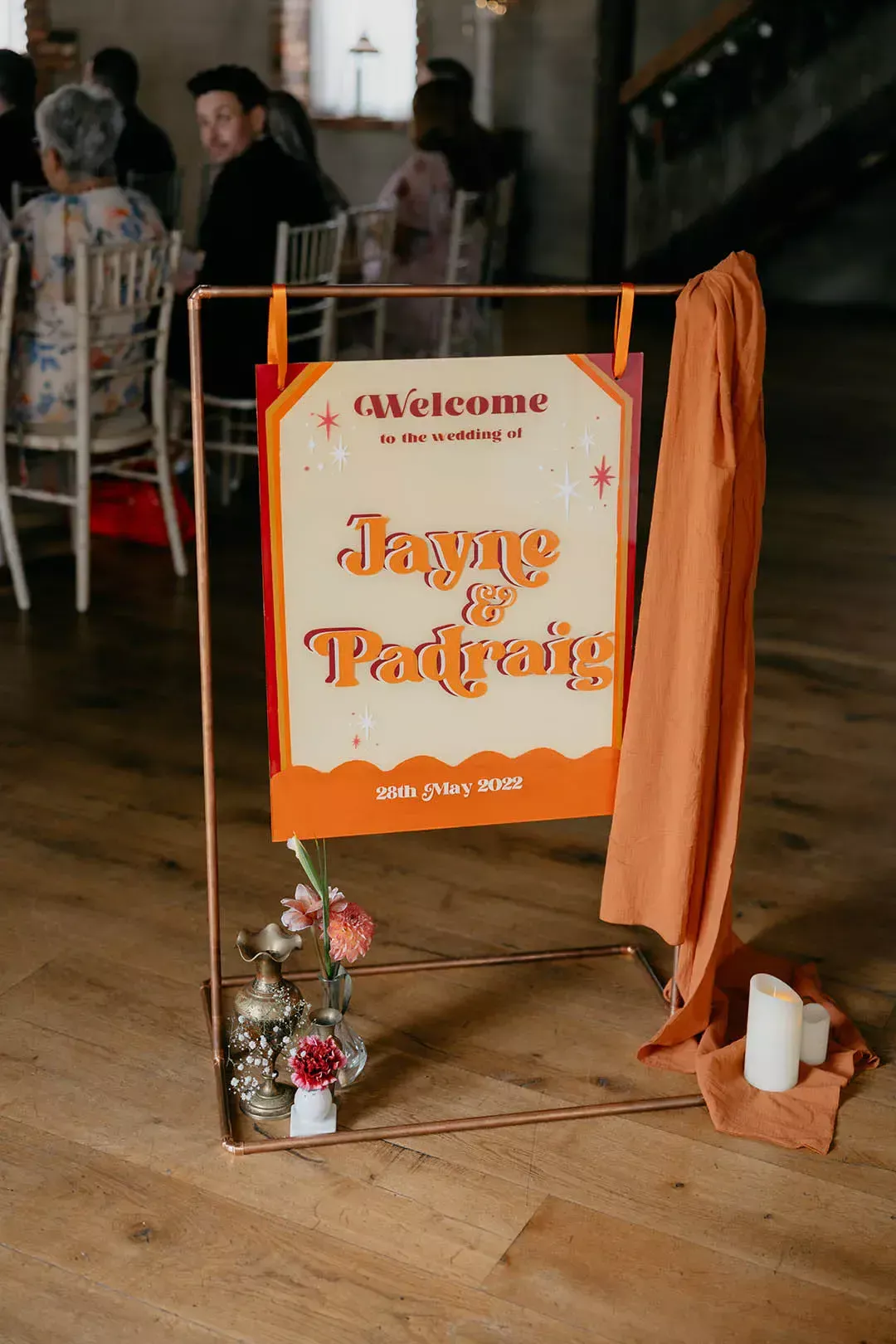 Orange And Yellow Wedding Flowers At Gracehall NI Wedding | Rock My Wedding