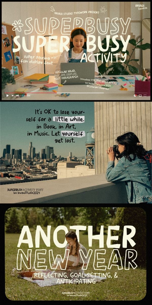 Superbusy Activity — Fun Pairing Font {30%OFF}
