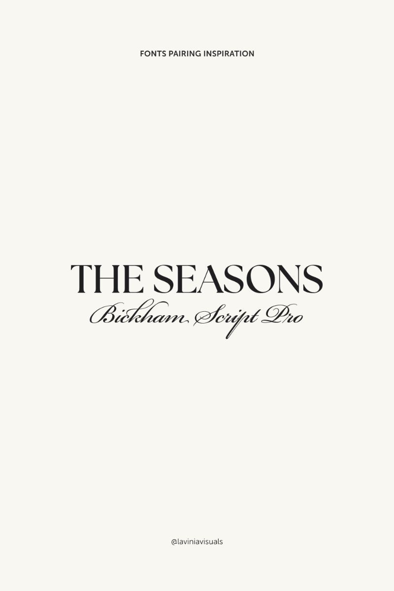 Old Money Fonts Combination