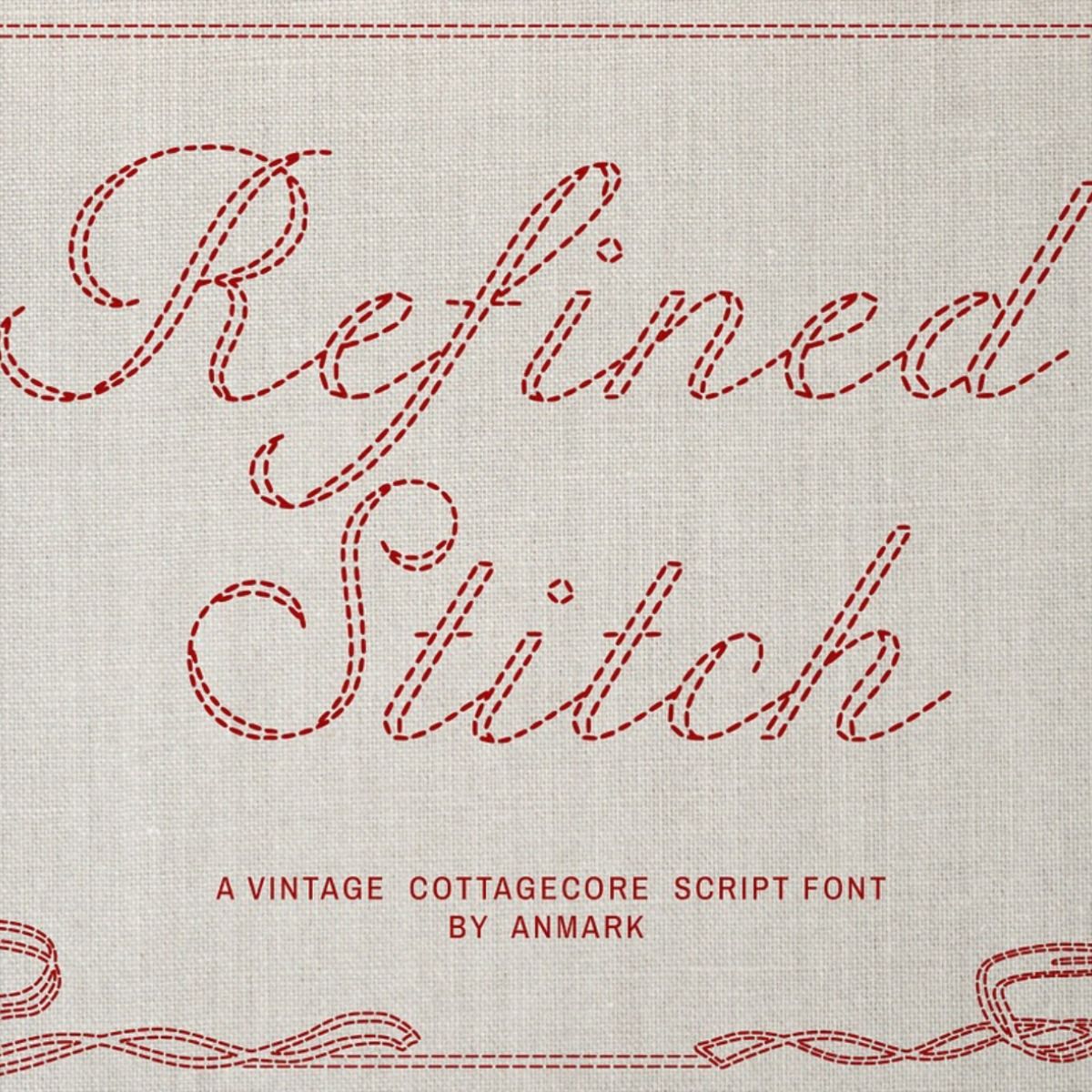 Refined Stitch Vintage Script Font
