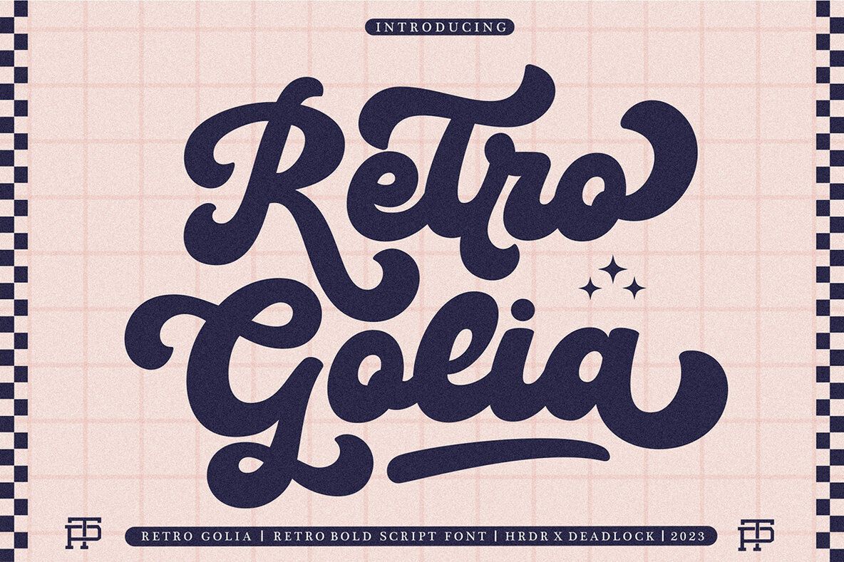 Retro Golia Font — YouWorkForThem