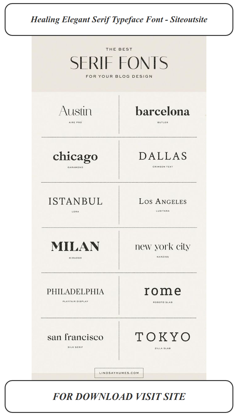 Transform your branding with stunning serif fonts that captivate audiences