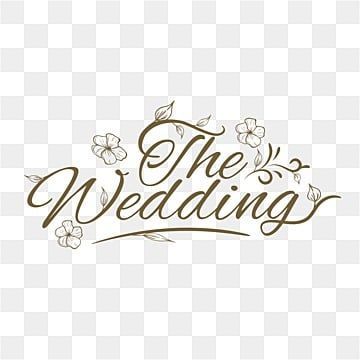 Floral Wedding Design Vector Design Images, The Wedding Typography Design With Floral Style, The…