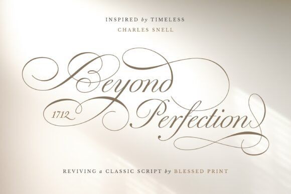 Beyond Perfection Font by Blessed Print · Creative Fabrica