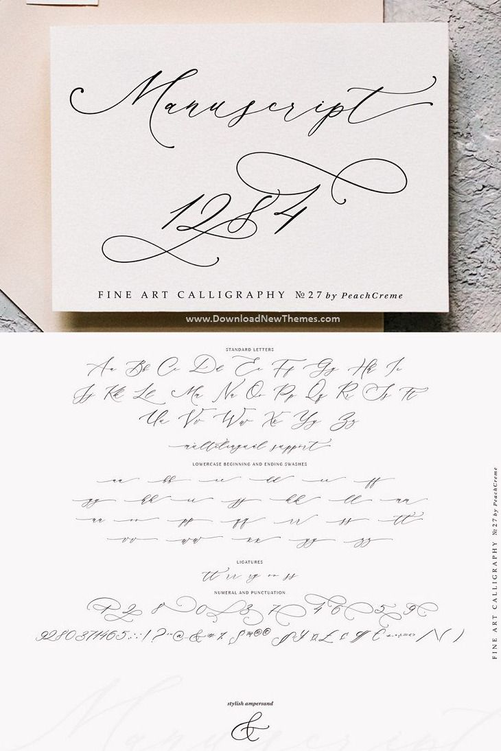 Manuscript 1284 // Calligraphy Font