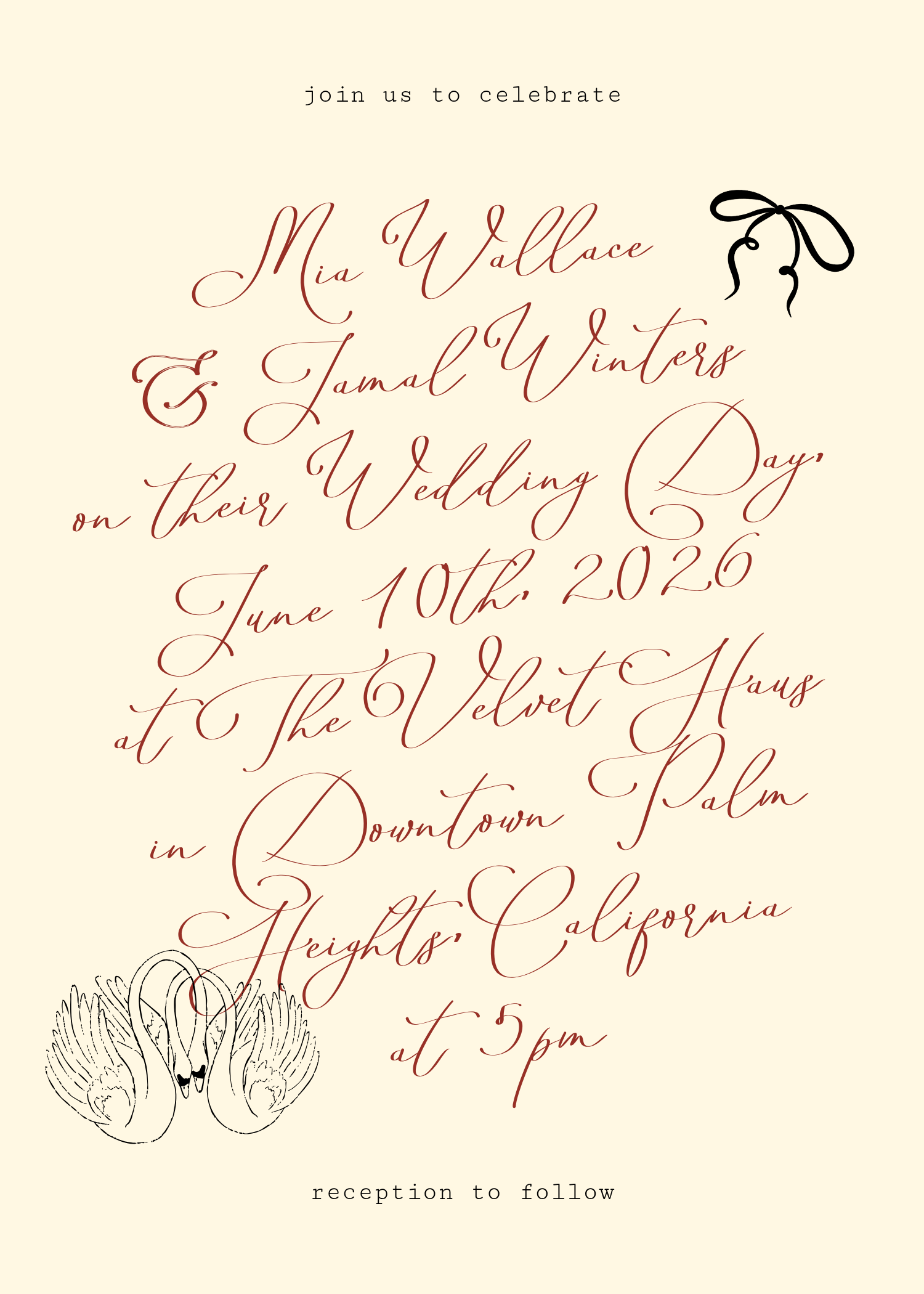 Vintage Hotel Invitation Suite Template – Old Money Wedding Card – Editable Printable Template