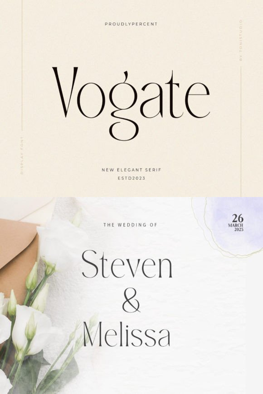 Vogate Font: Elegant Luxury Typeface for Branding and Logos