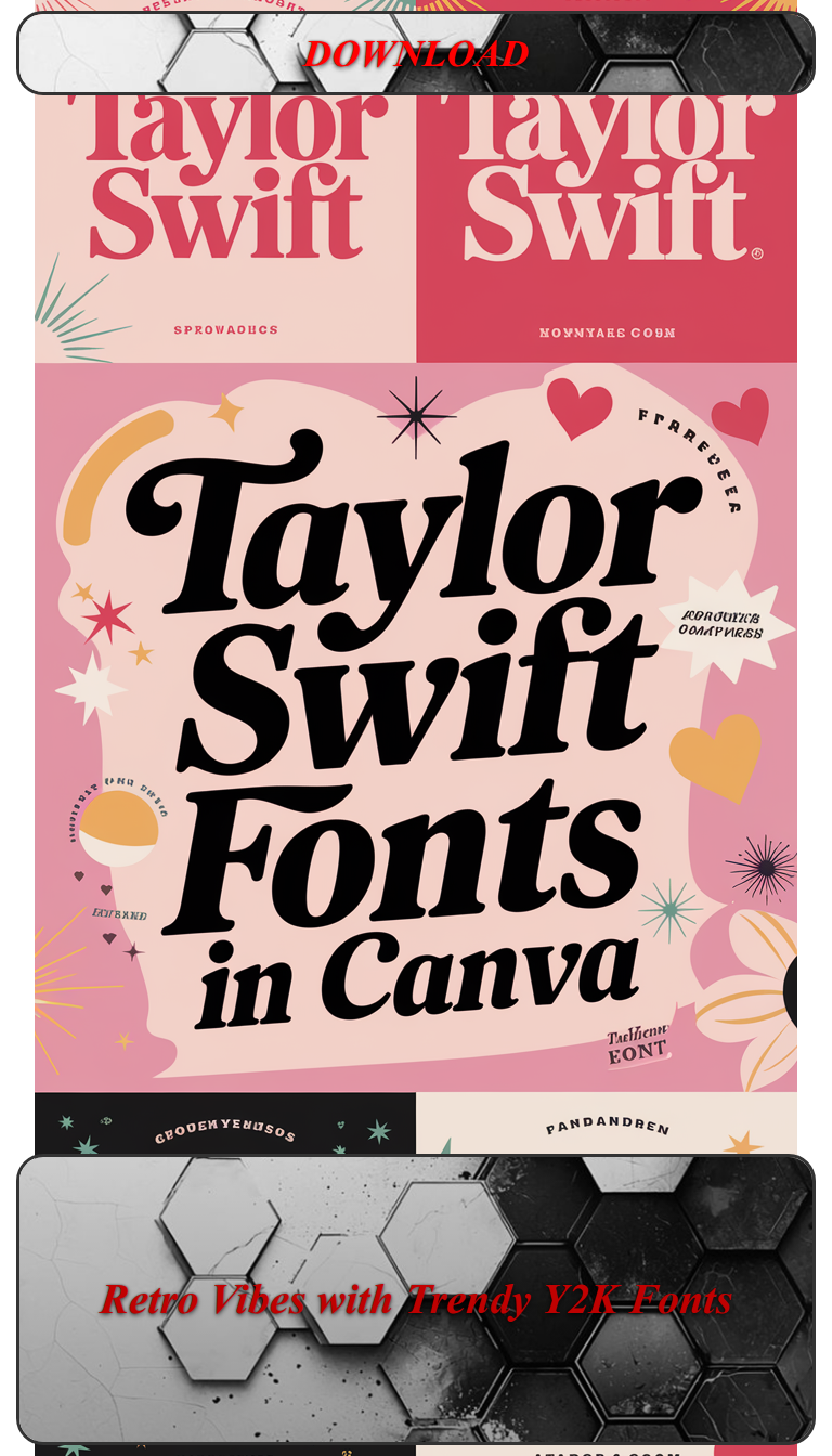 Retro Vibes with Trendy Y2K Fonts