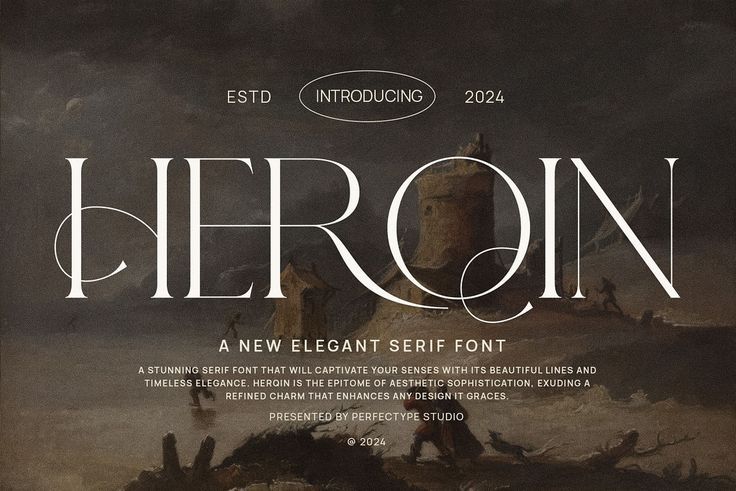 Herqin Elegant Ligature Serif Font en 2024 | Tipos de tipografia, Tipografía, Logotypes