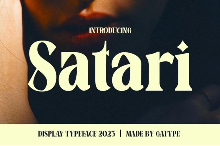 Satari Display Font
