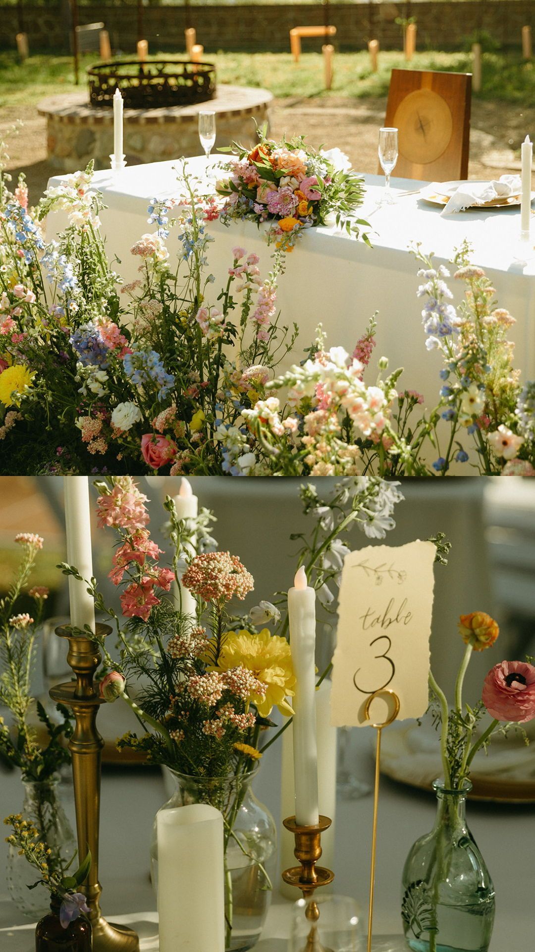 Colorful Spring Wedding with Pastel Wedding Decor & Florals | California Photographer
