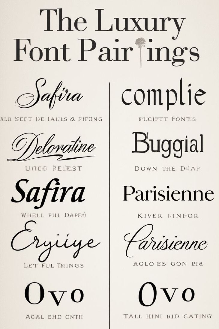 Luxury Font Pairings: Elevate Your Designs