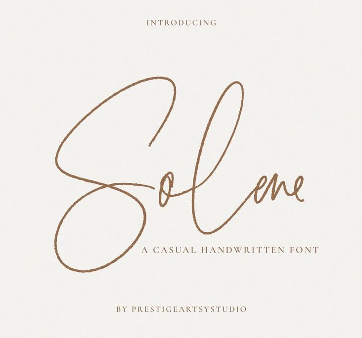 Modern Handwritten Script Font, Modern Calligraphy, Wedding Font, Cursive Font, Cricut Font, Procre