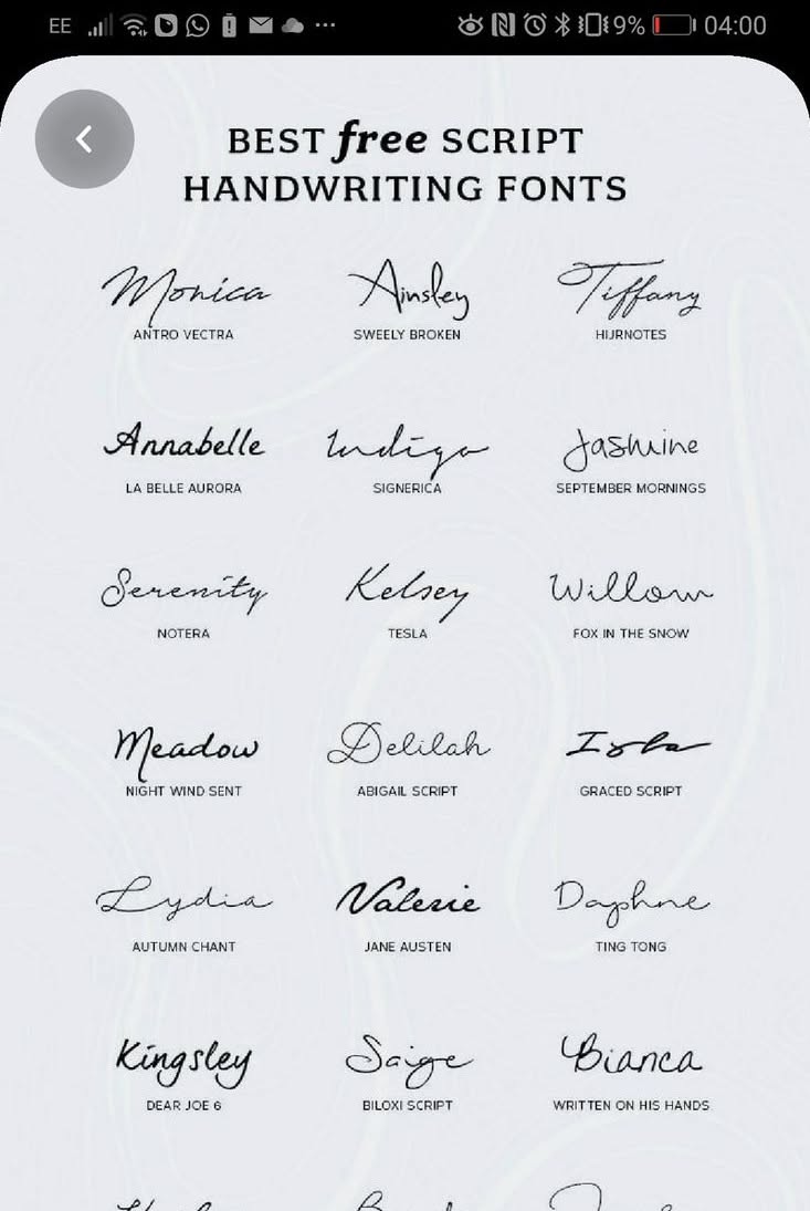 Pin by Kathryn Walz on Ink | Cute handwriting fonts, Tattoo fonts cursive, Elegant cursive fonts