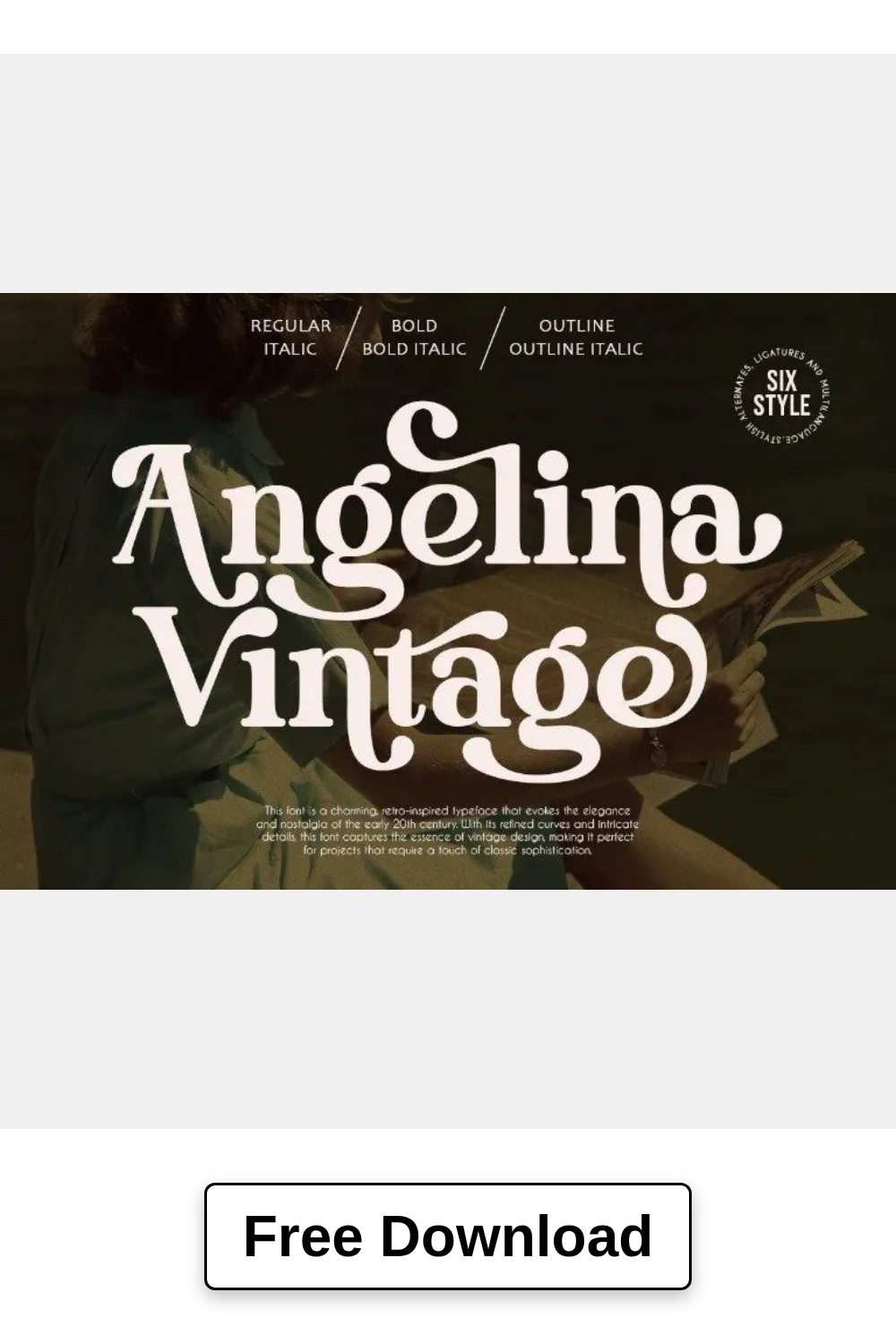 Angelina Vintage Font