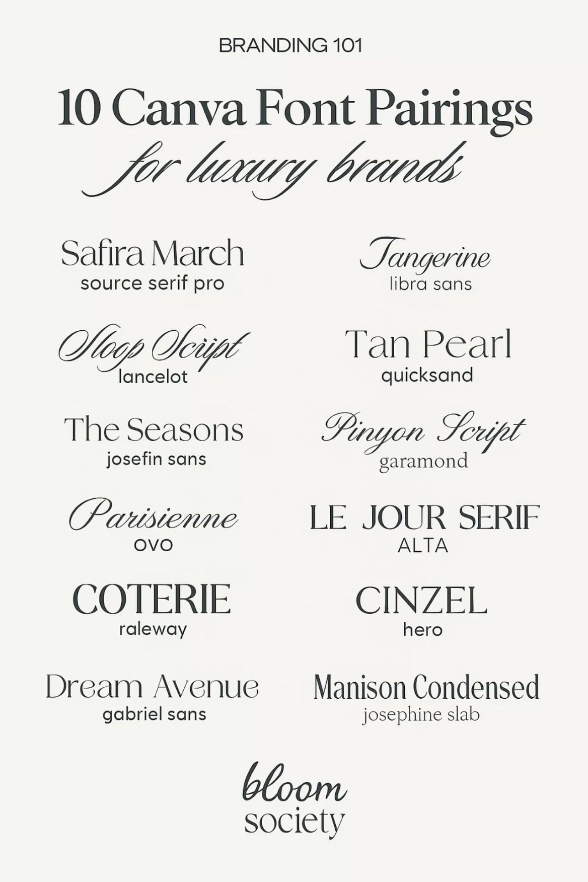 10 Canva Font Pairings for Luxury Brands – Elegant Typography Guide