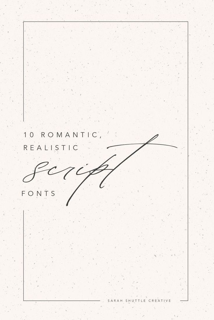 Best romantic script fonts | calligraphy handwritten fonts | Sarah Shuttle Creative Blog