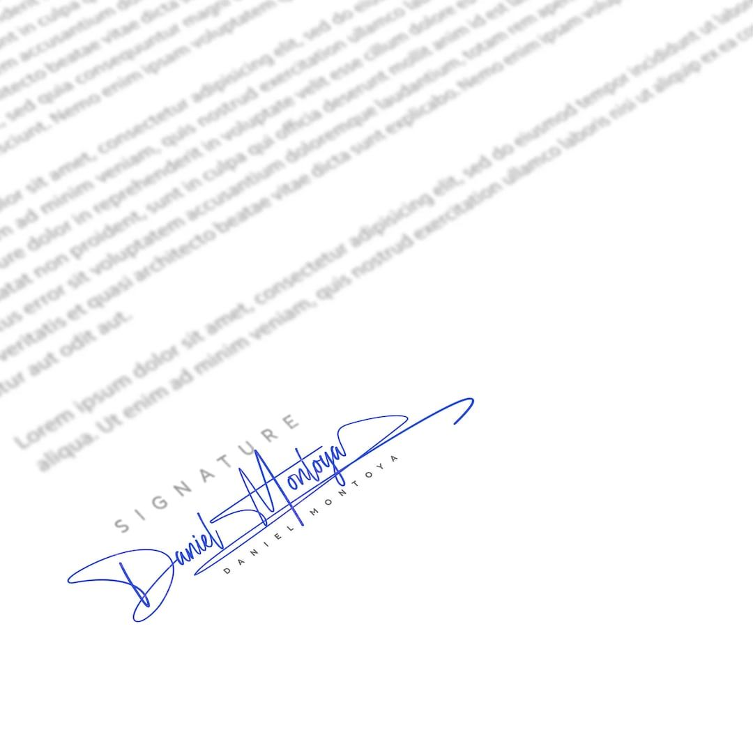 Custom Hand Signature Design: Minimalist Professional Signature — Etsy