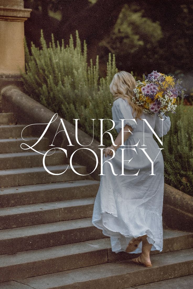 graceful stylish romantic fancy classy typography bridal boutique branding logotype design