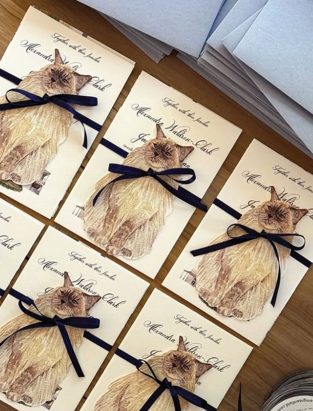 Complete Wedding Suite: Dusky Blue Envelopes & Luxe Details