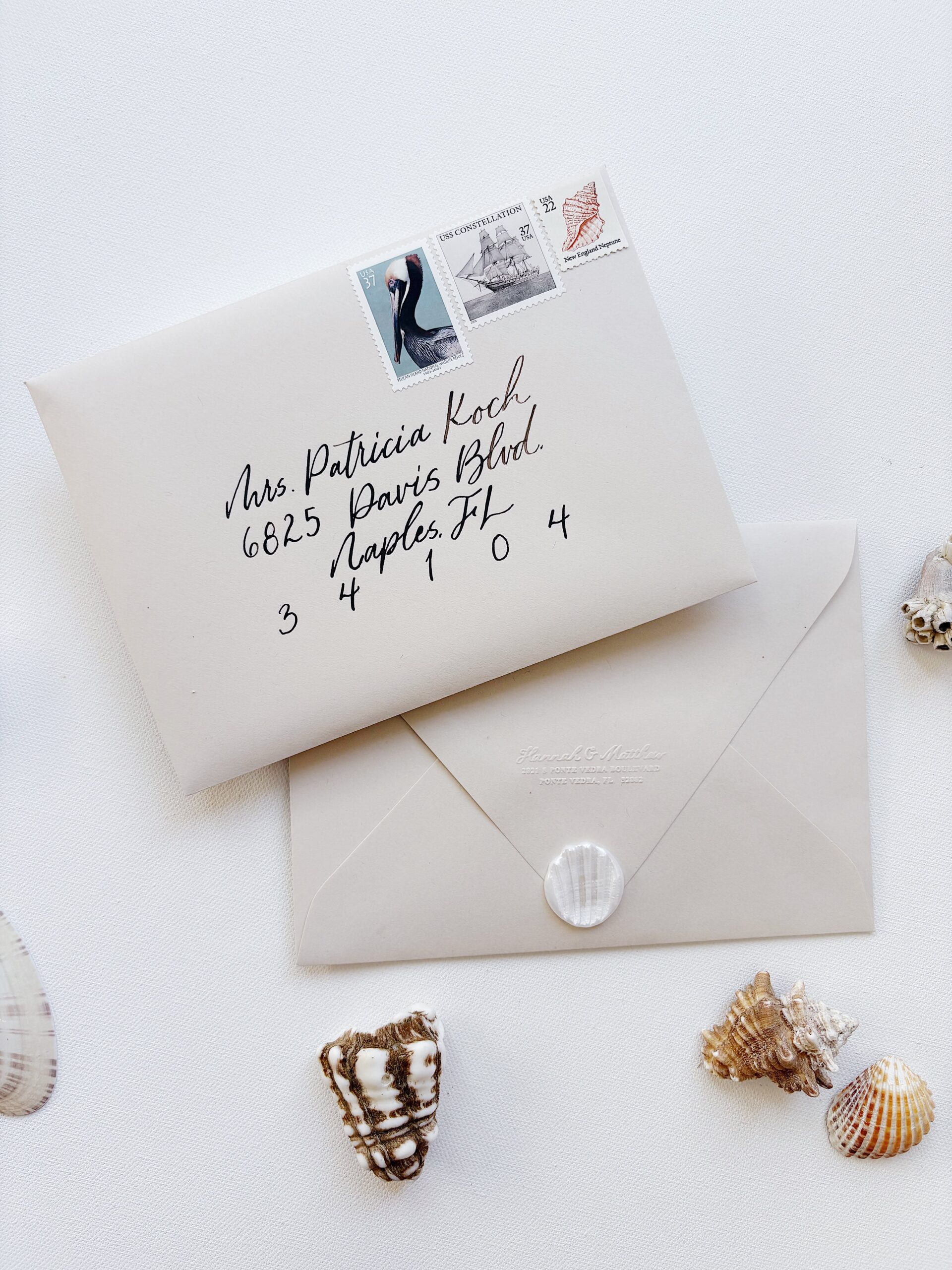 Coastal Wedding Invitation Suite