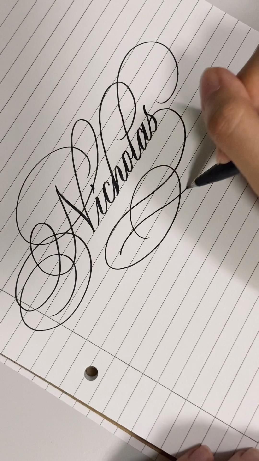 Nicholas — Calligraphy Flourishing Freestyle V2