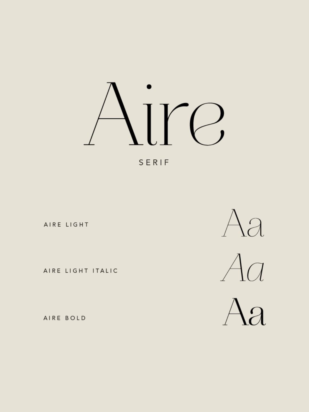 Modern Serif Font Ideas