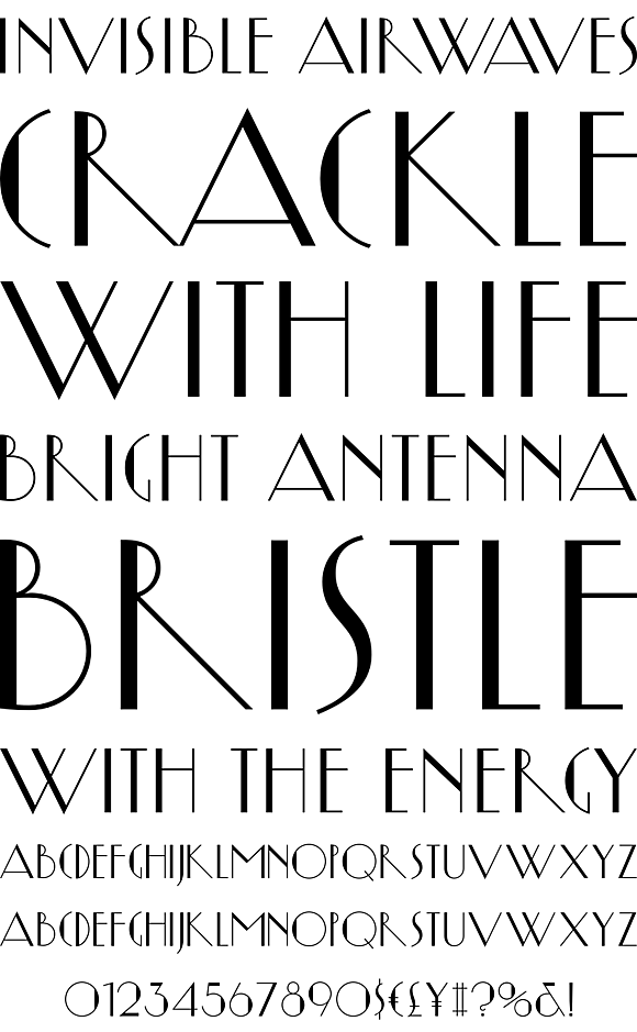 Fashion & Art Deco Typography: Yasashii Font Inspiration