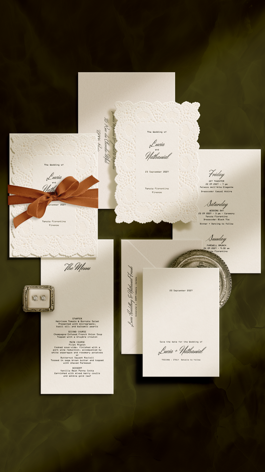 Hochzeitspapeterie aus der kollektion „Eterna“ – Studio Vanhart