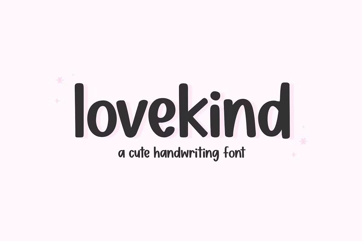 Lovekind | Cute Handwriting Font, a Handwritten Font by KA Designs
