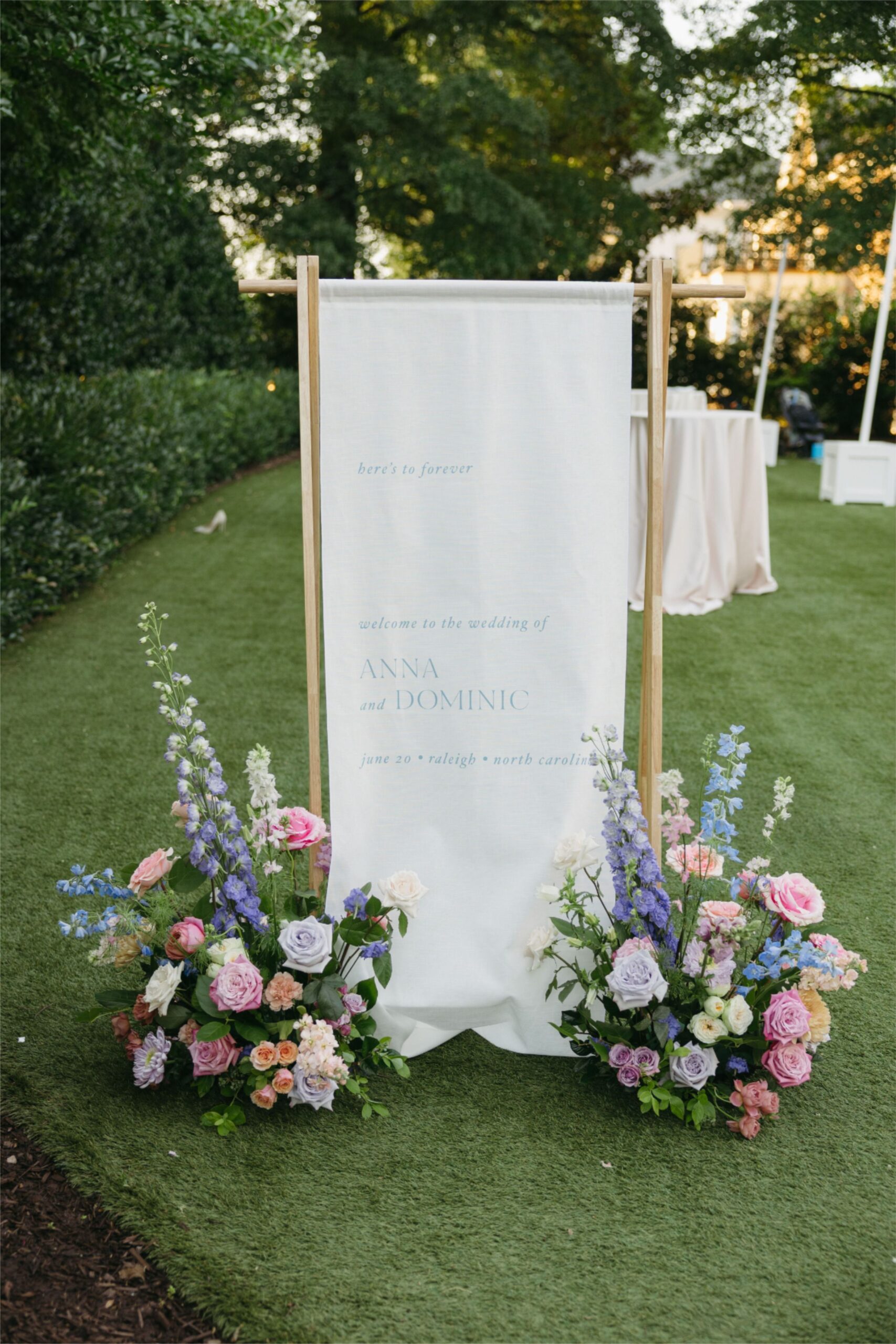 Wedding Welcome Sign | Raleigh, NC Venue