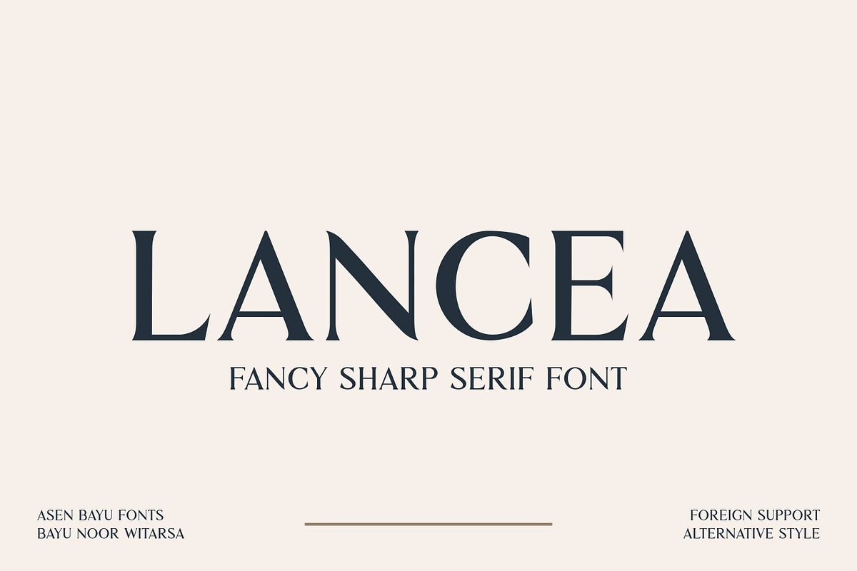 Lancea — Simple Font