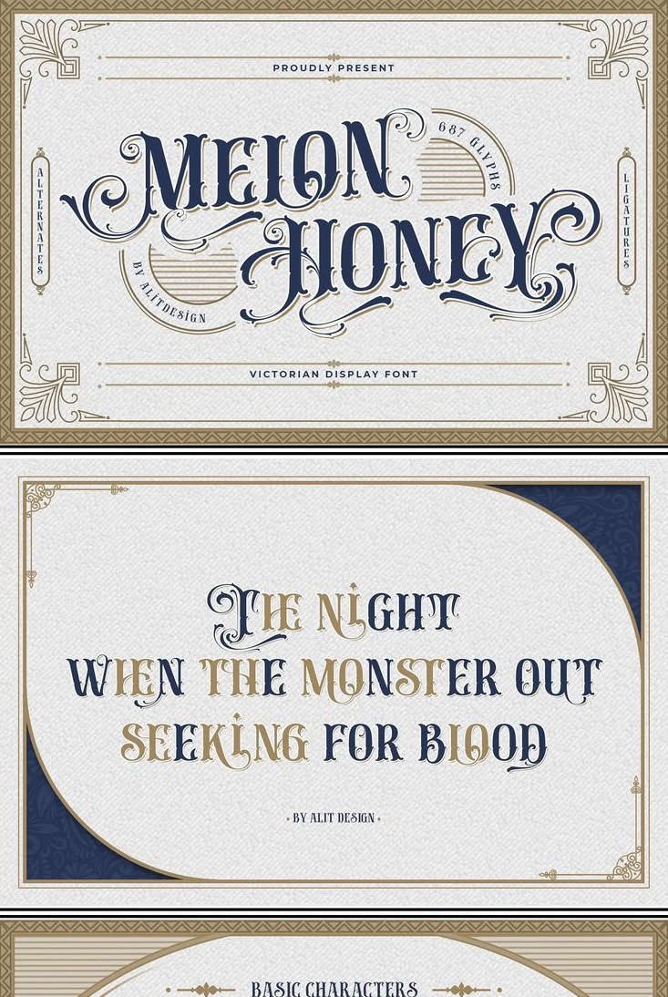 Melon Honey Typeface