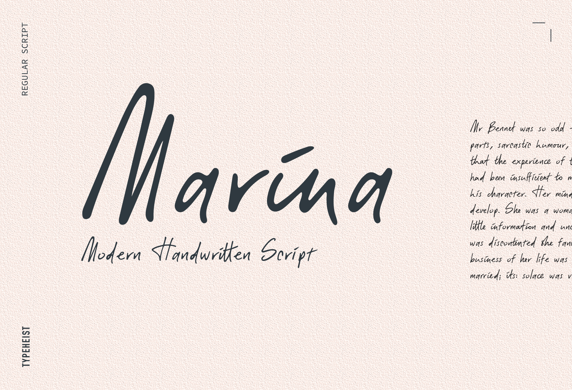 Marina Modern Handwritten Script