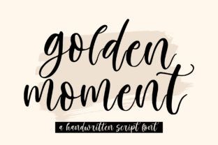Golden Moment Font by MJB Letters · Creative Fabrica