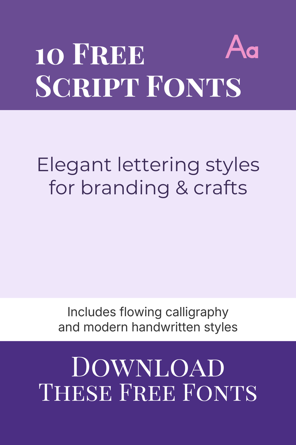 10 Free Script Fonts for Elegant Branding & Craft Projects