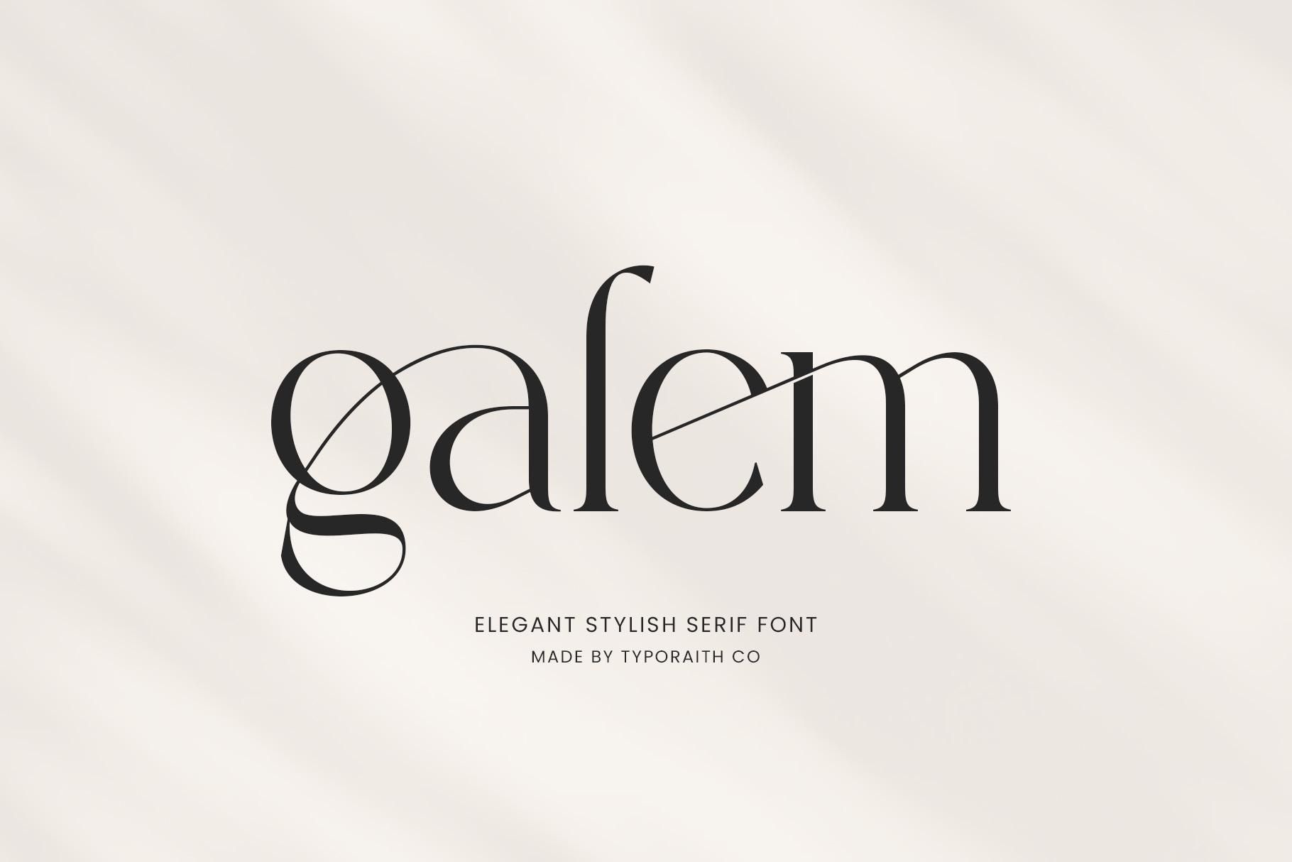 Galem Serif Font: Elegant Branding Font