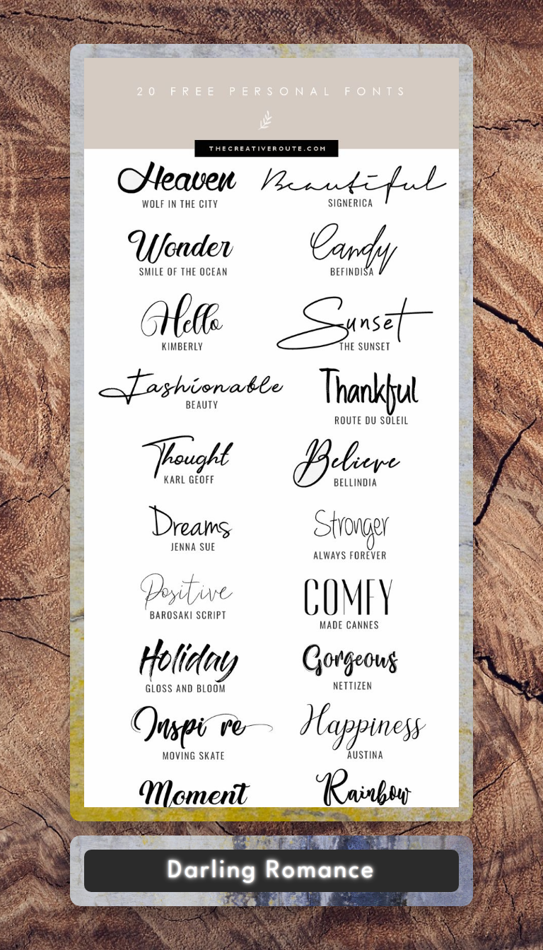 Darling Romance Font Duo: Fancy Script & Print