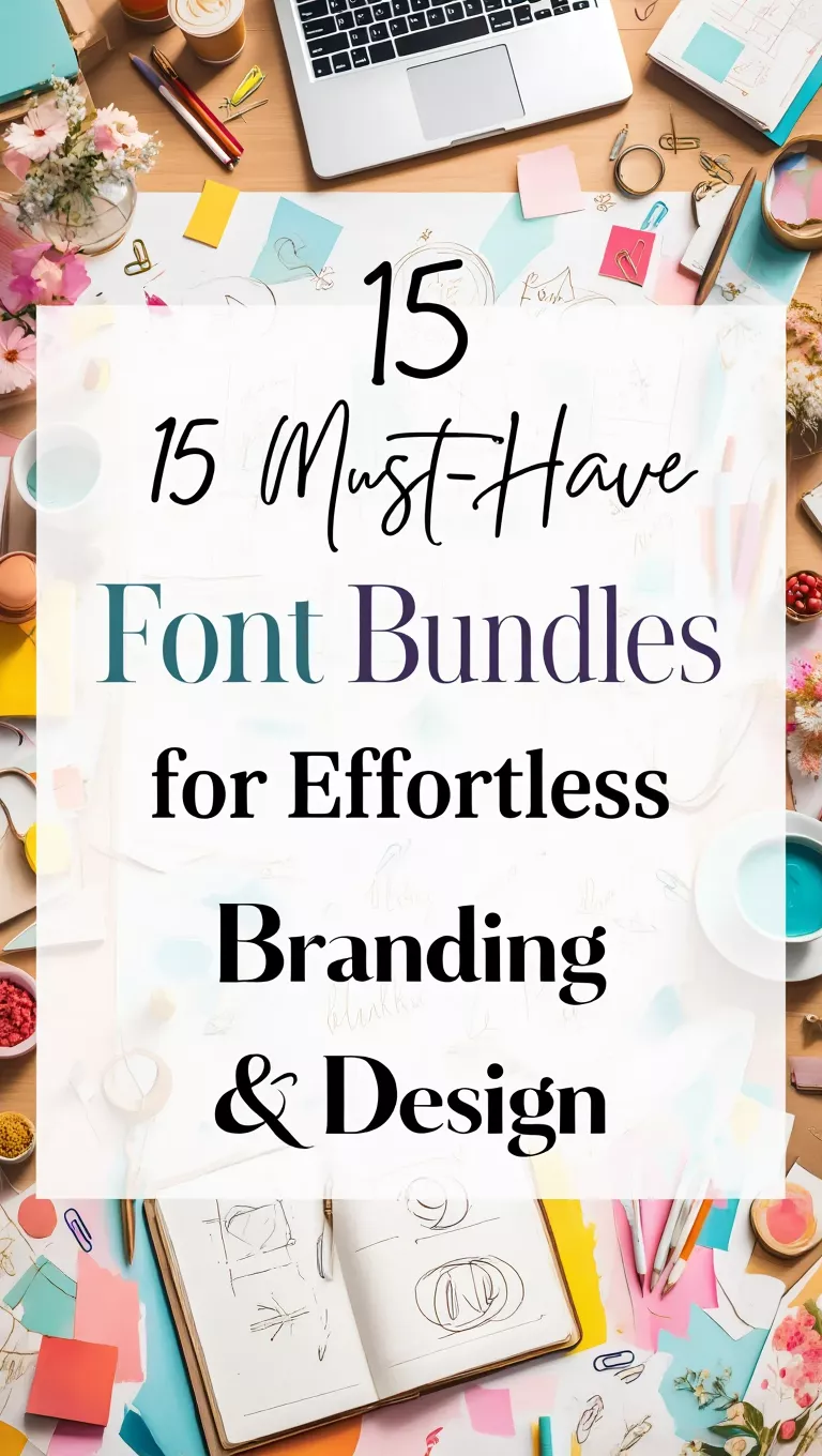 15 Must-Have Font Bundles for Effortless Branding & Design