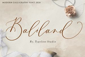 Baliland Modern Calligraphy Font.