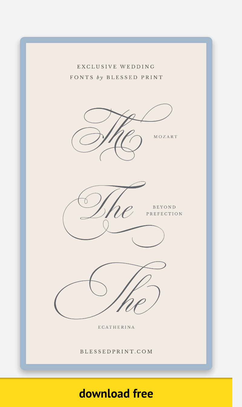Discover Top Calligraphy Fonts for Stylish and Elegant Stationery Designs