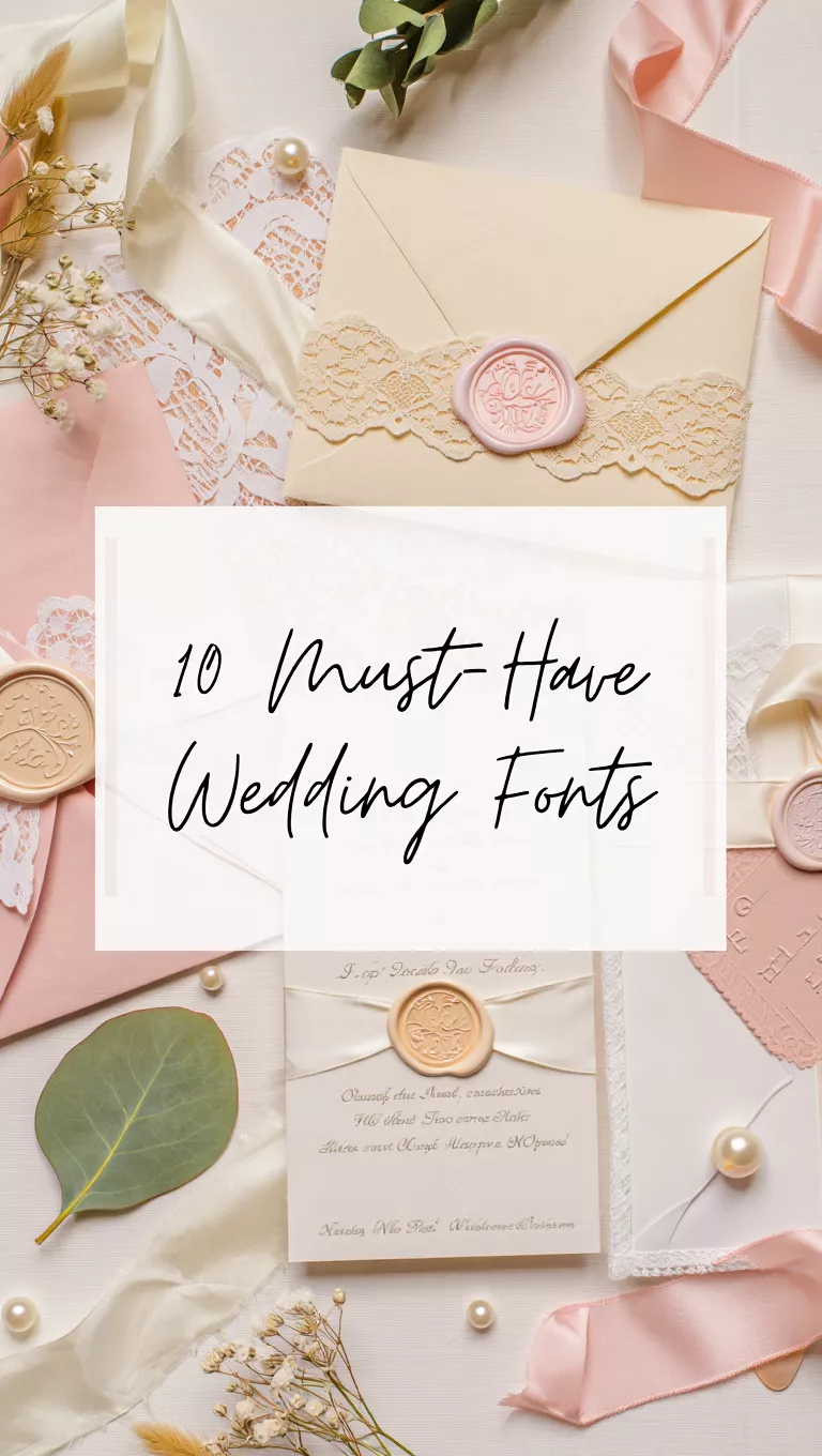 10 Must-Have Wedding Fonts for Stunning Invitations & Branding