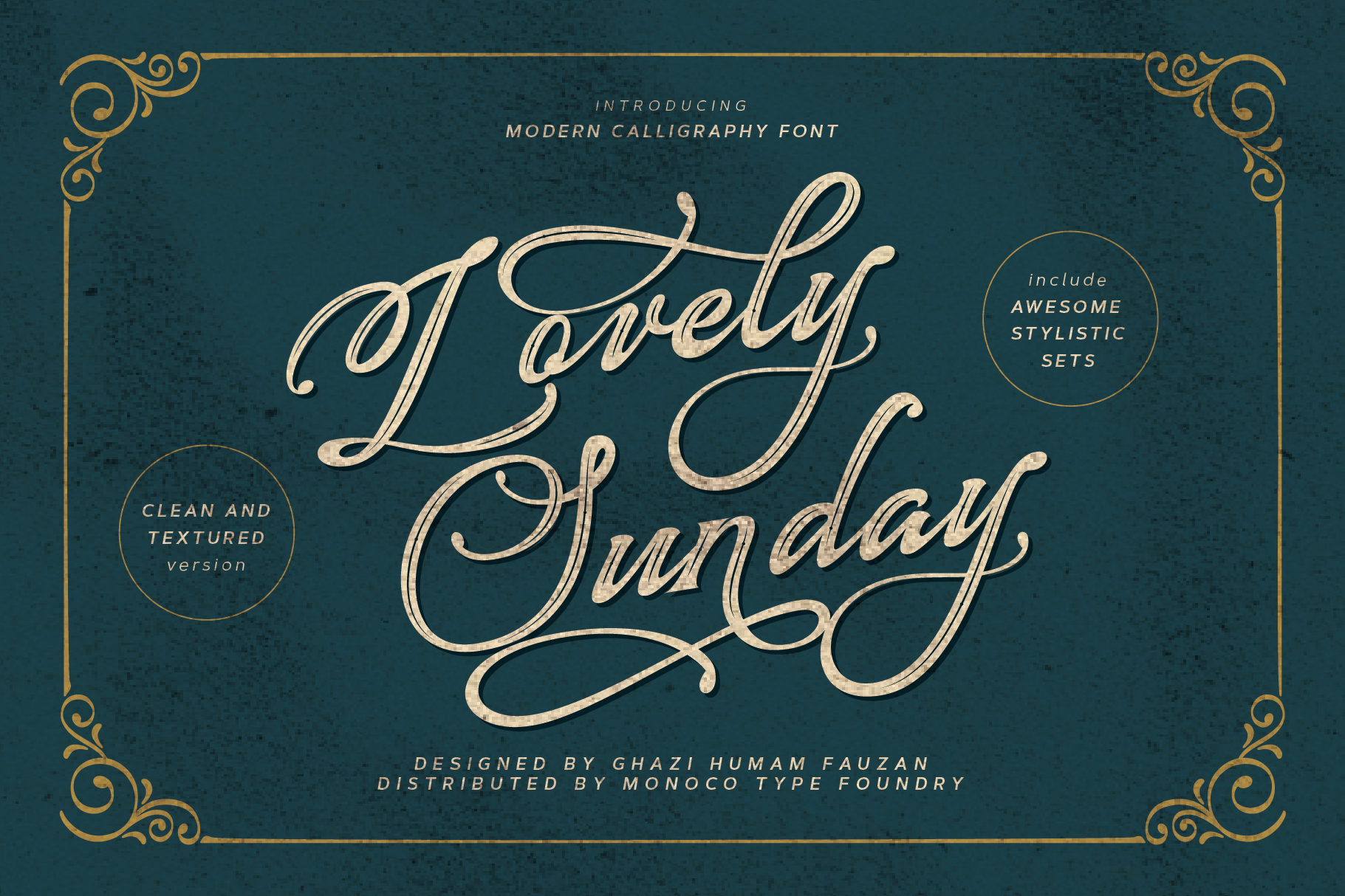 Lovely Sunday Script Font by Monoco Type Foundry | Creative Market