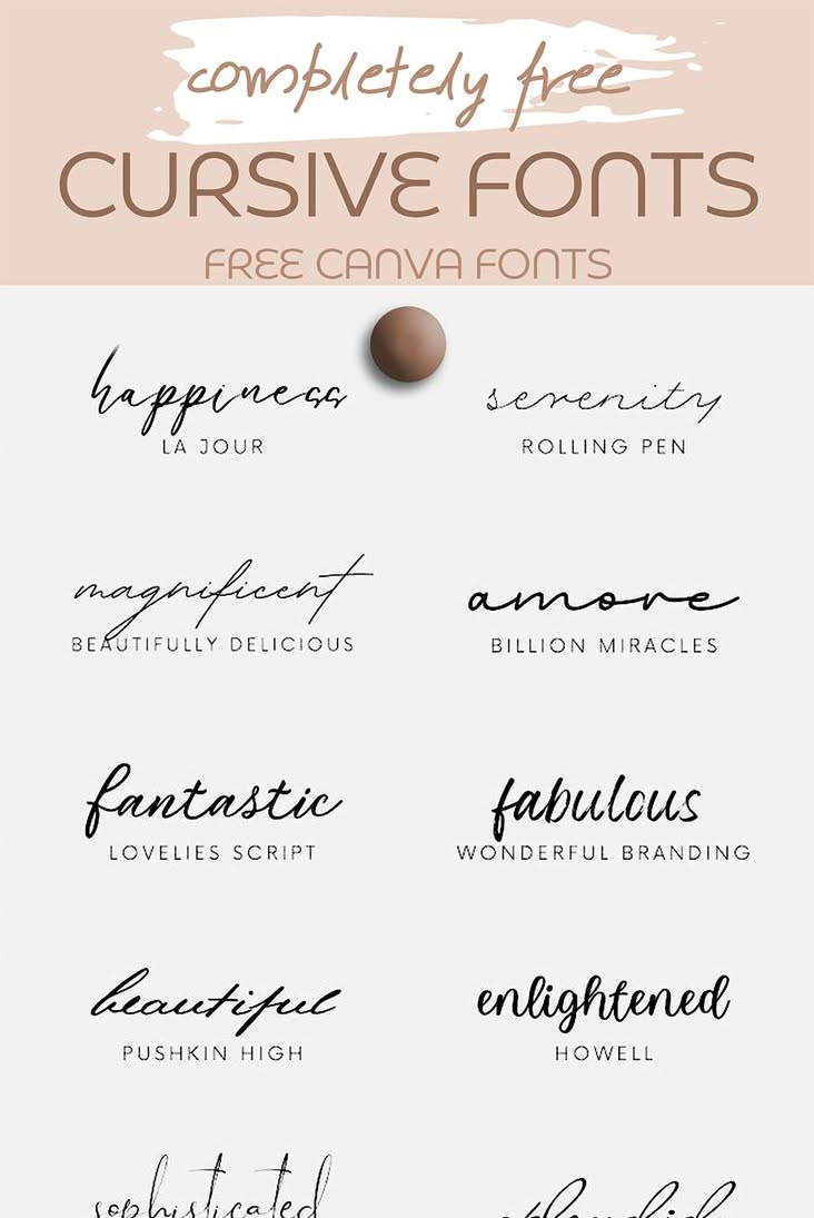 Elegant Cursive Fonts: Canva’s Best Free Options