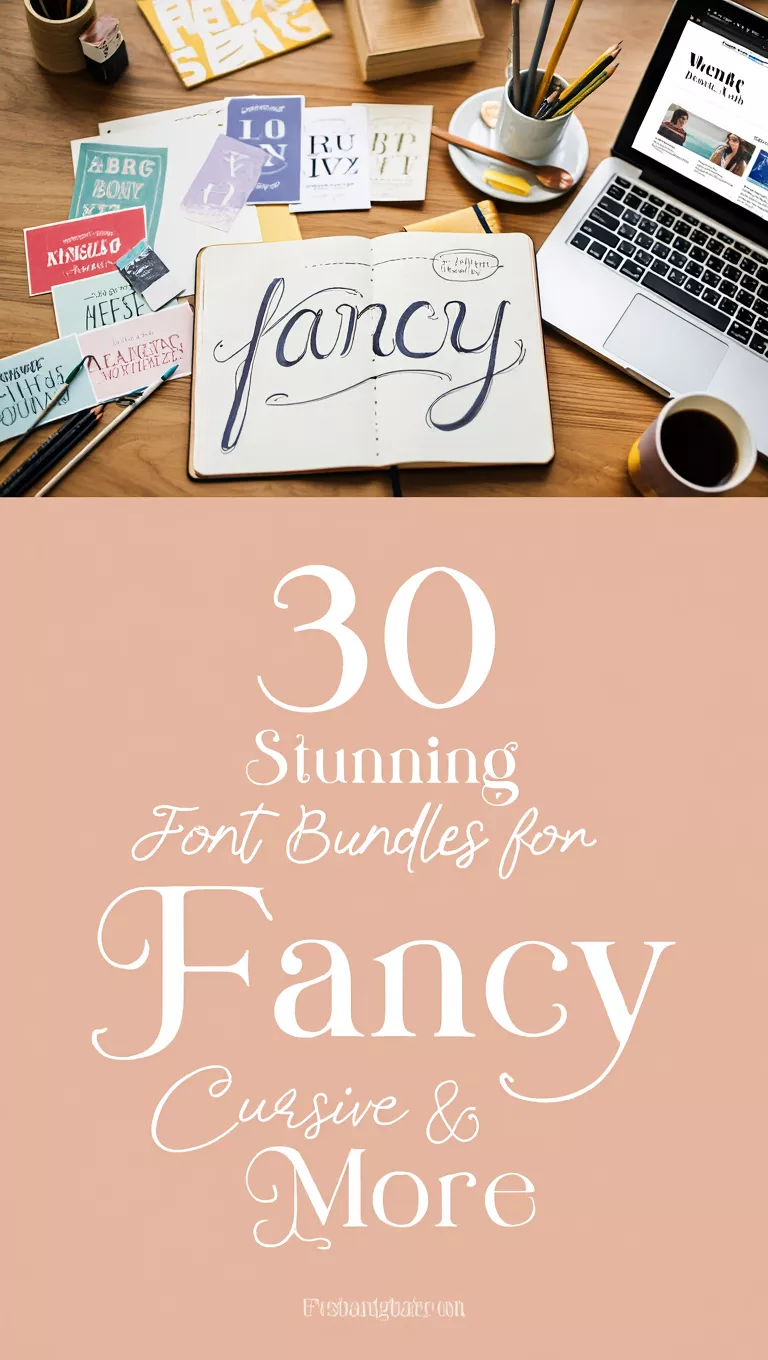 30 Stunning Font Bundles for Fancy Cursive & More
