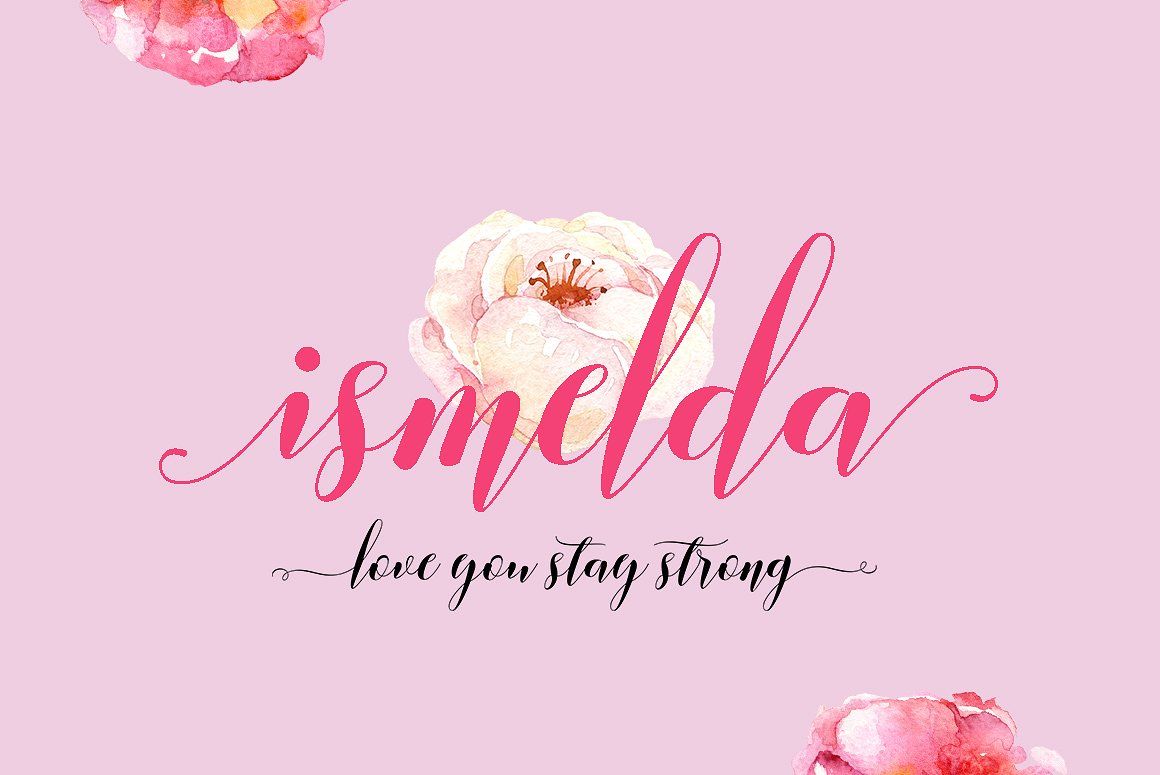 Ismelda Script, a Script Font by Areatype