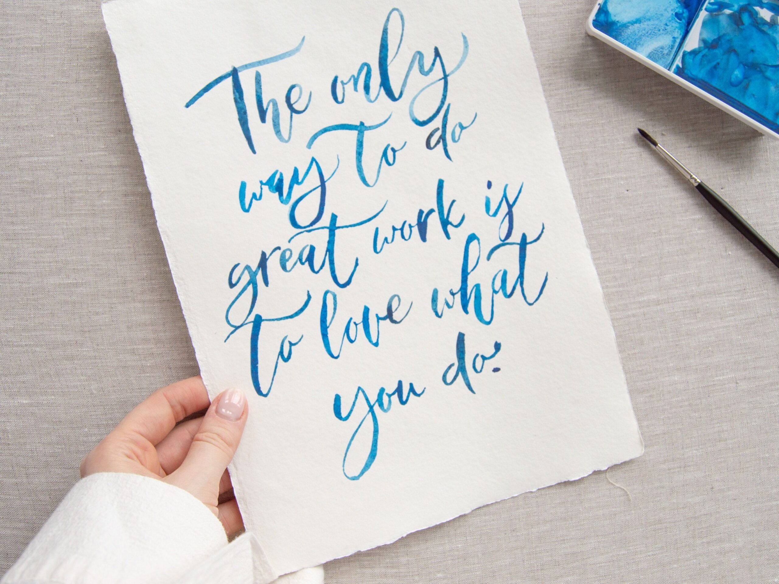 Citation calligraphie aquarelle personnalisée verset de la Bible aquarelle lettre manuscrite art calligraphie de mariage citation manuscrite calligraphie sur mesure