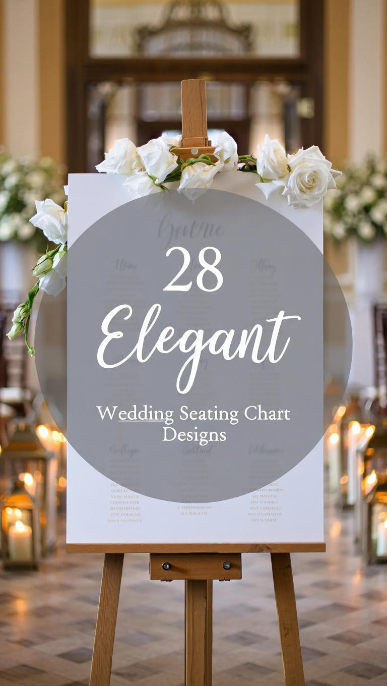 Regency Typography Chart Wedding Seating Chart Printable Canva Templates